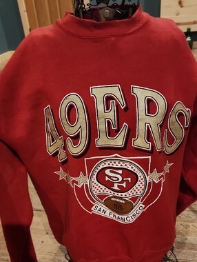 LOGO 7 San Francisco 49ERS Red Graphic Sweatshirt